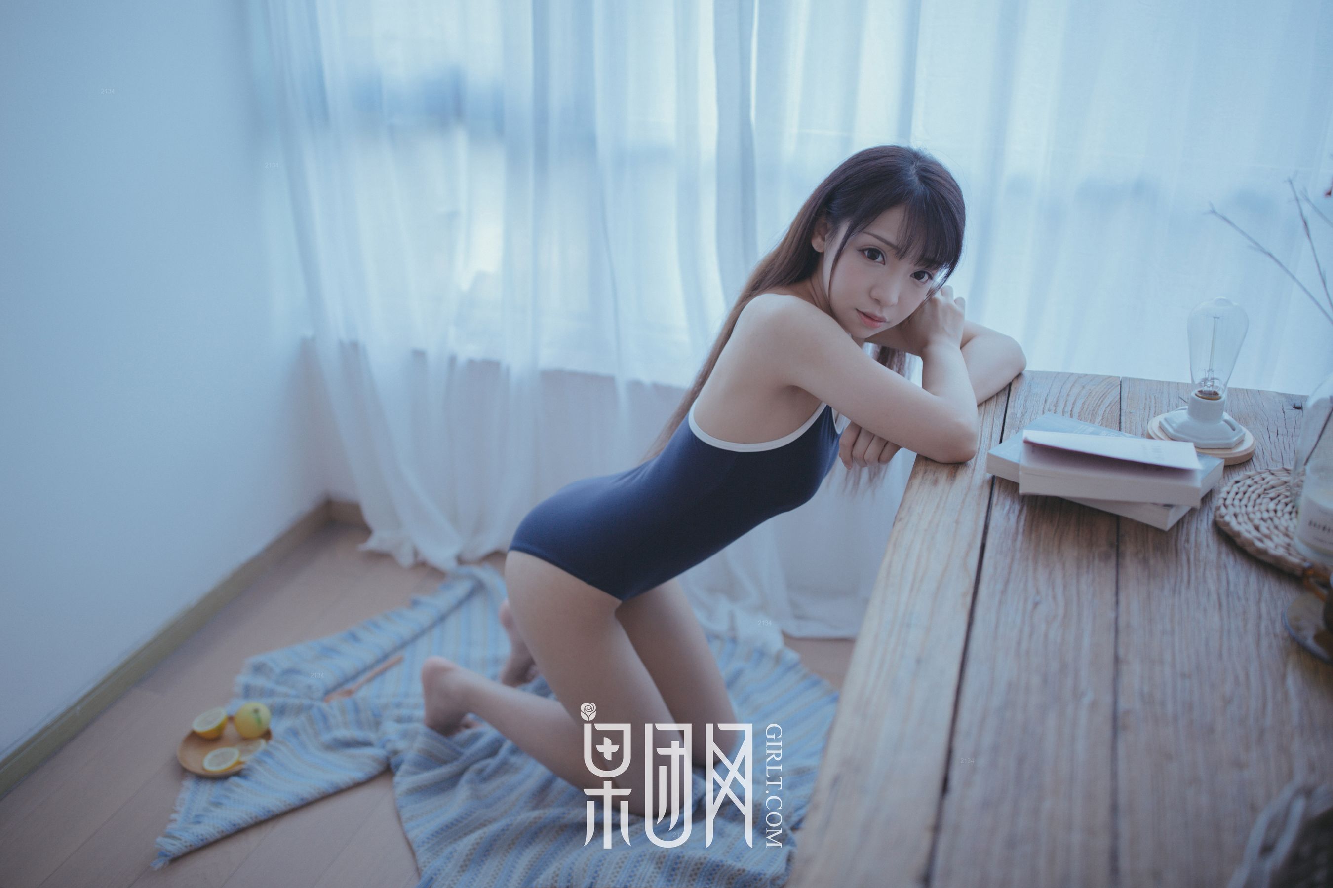 水花花不是水哗哗《邻家小妹陪你吃早餐！》 [果团Girlt]熊川纪信 No.028_第5张