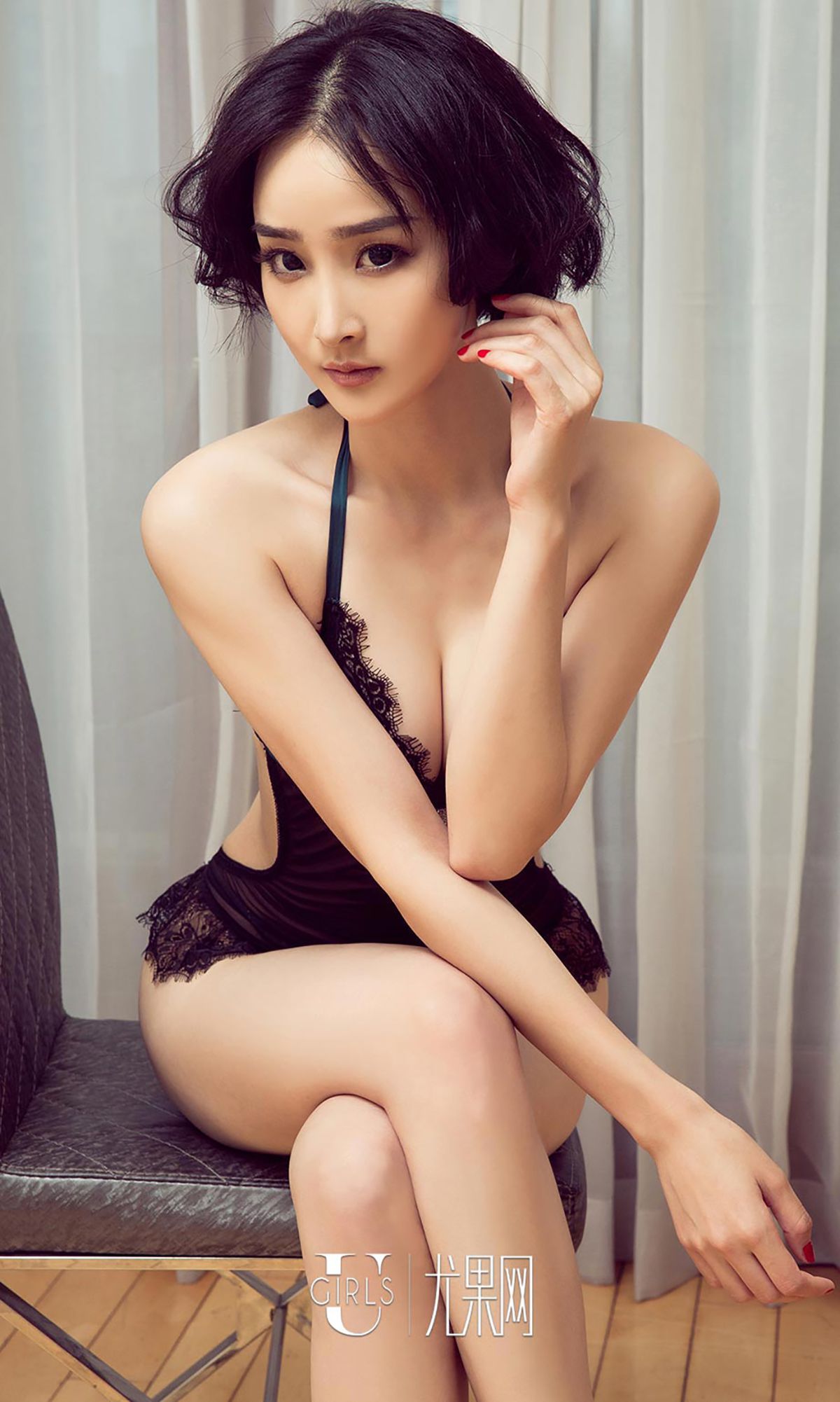 呦呦《短发湿身妹》 [爱尤物Ugirls] No.417_第5张
