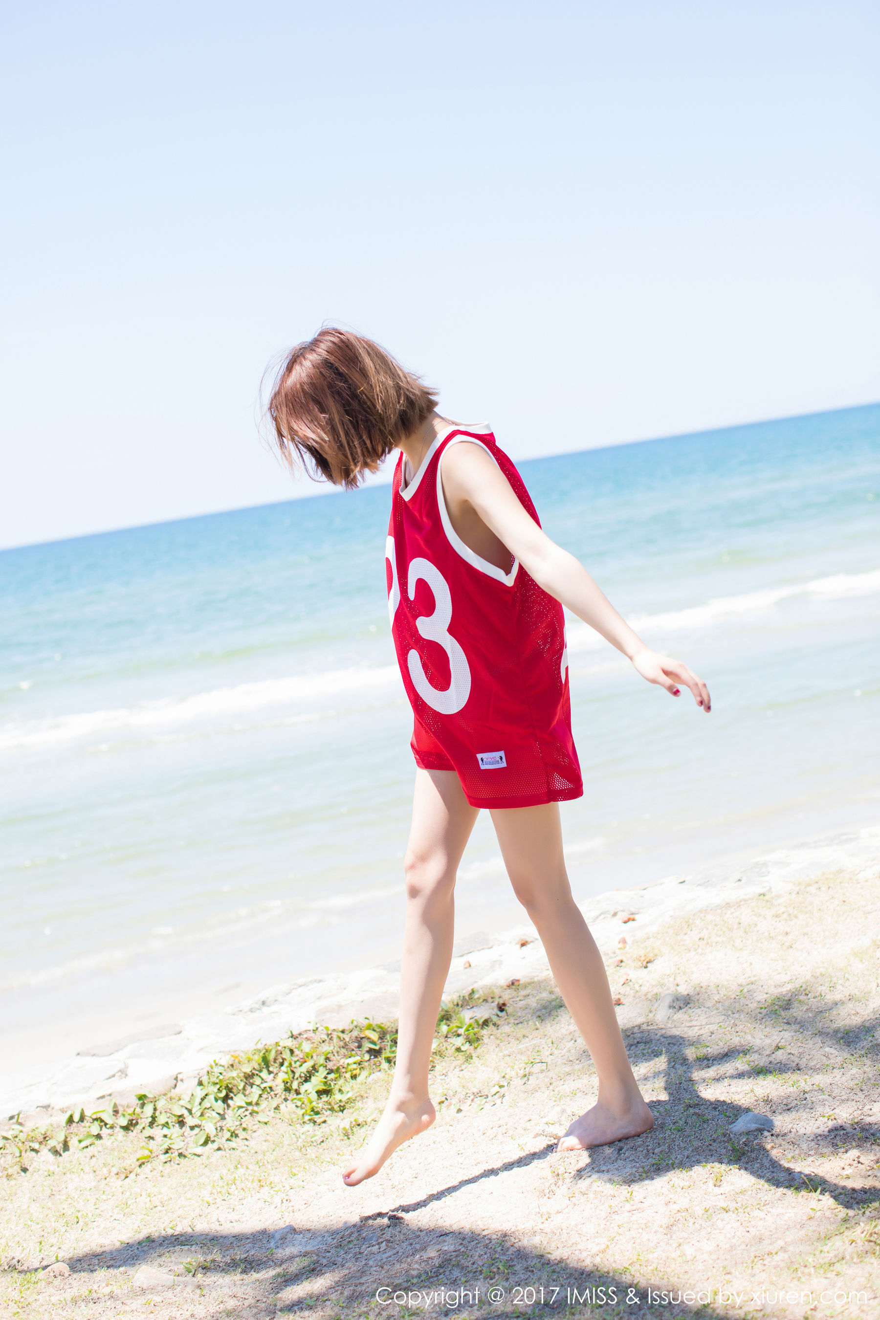 杨晨晨sugar《海边小清新+篮球服》 [爱蜜社IMISS] VOL.169_第5张