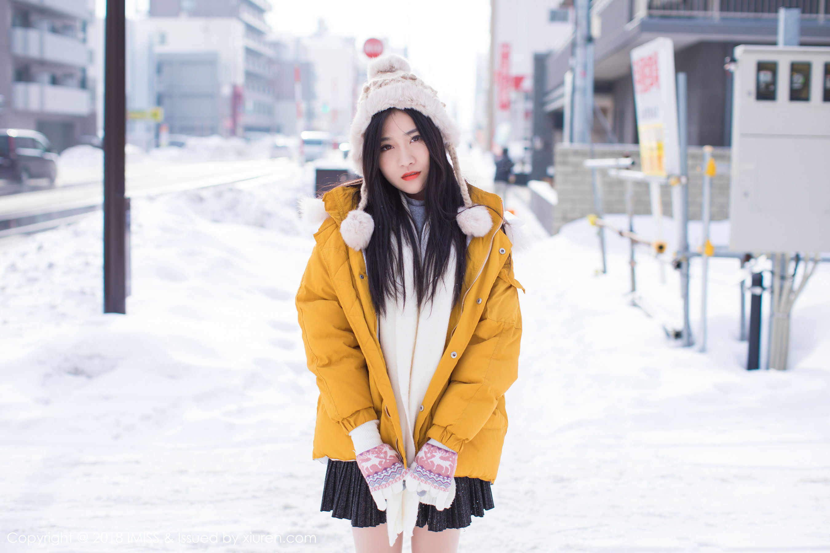 许诺Sabrina《北海道旅拍第三套》 [爱蜜社IMiss] Vol.254_第3张