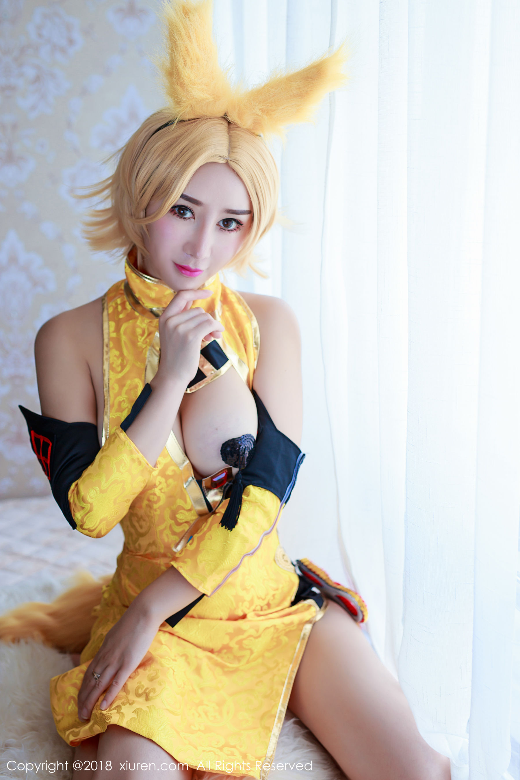 邹晶晶女王《王者荣耀妲己COS》 [秀人XiuRen] No.937_第4张