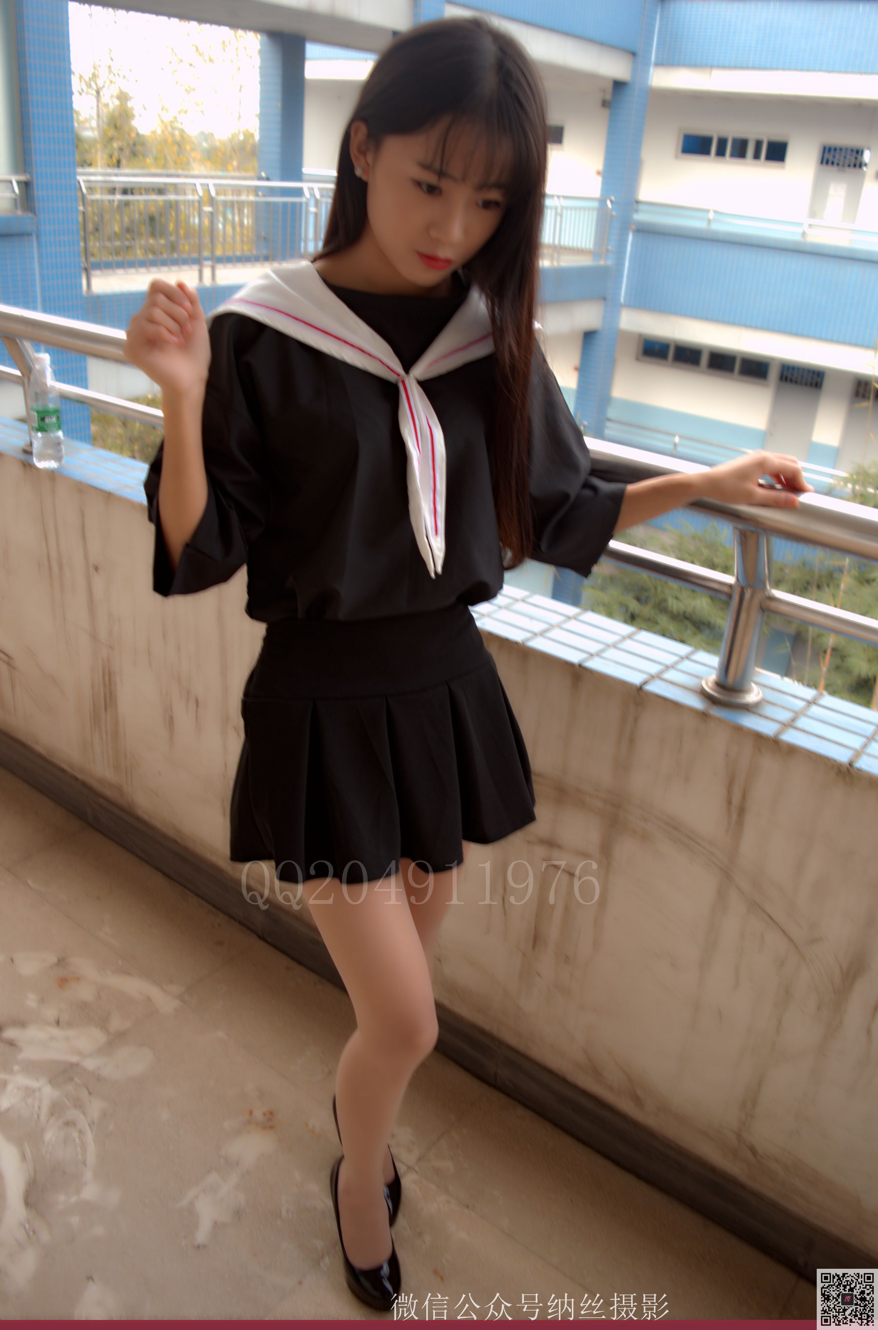 [纳丝摄影] NO.014 宝儿 校园水手服肉丝_第5张