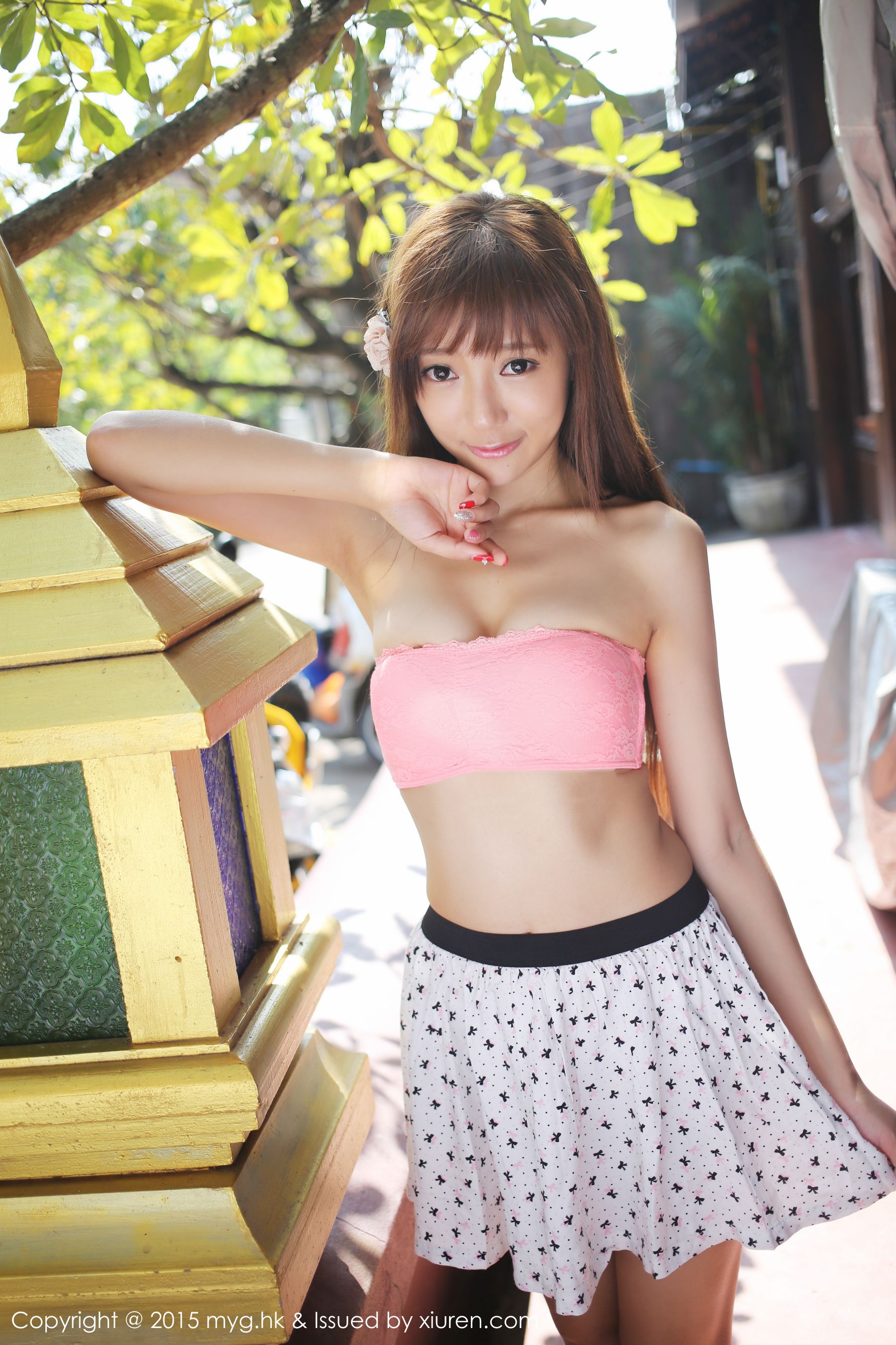 王馨瑶yanni《泰国清迈旅拍》清新超短裙系列 [美媛馆MyGirl] Vol.098_第1张