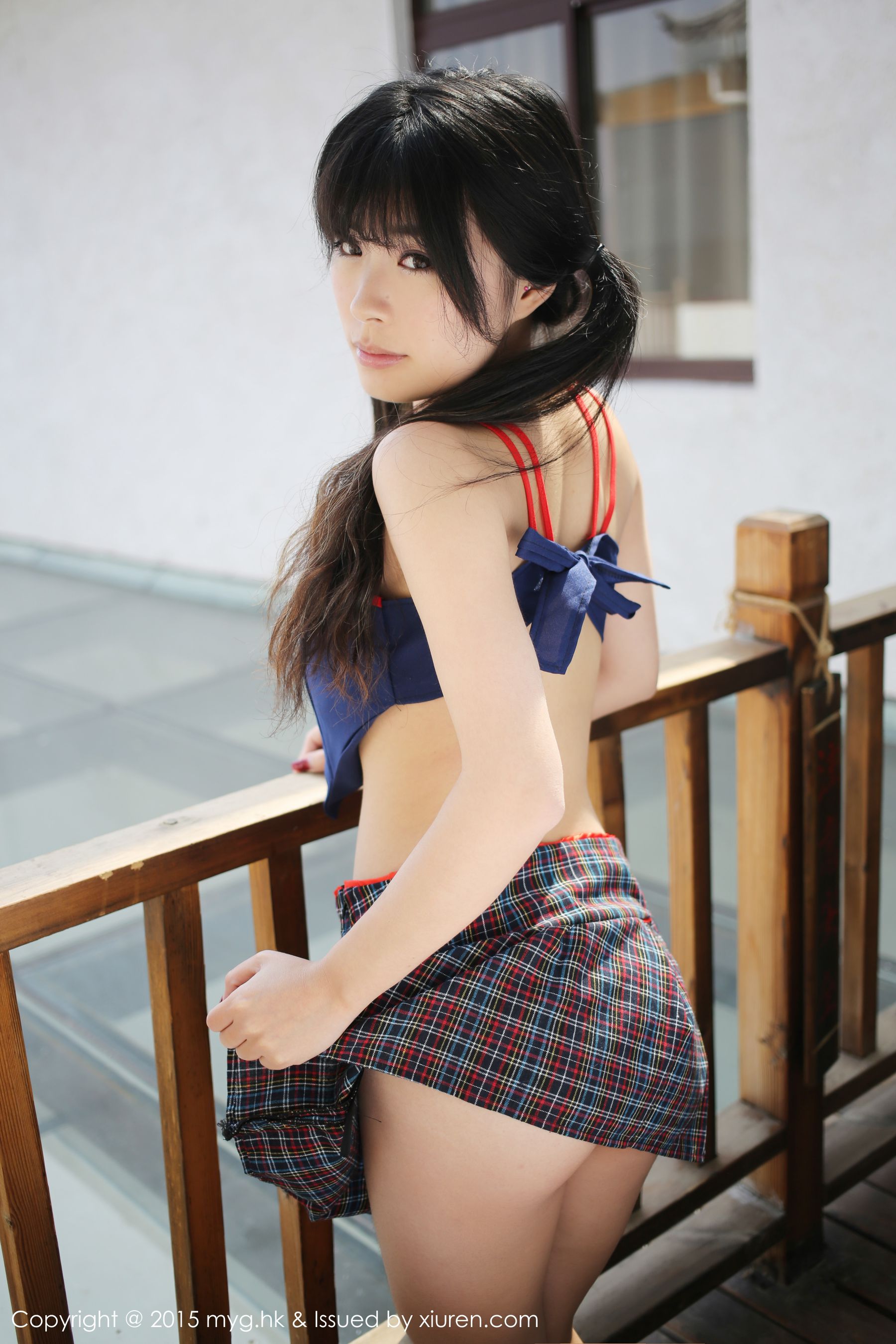 刘雪妮Verna《大理旅拍》内衣+英伦校服 [美媛馆MyGirl] Vol.108_第2张