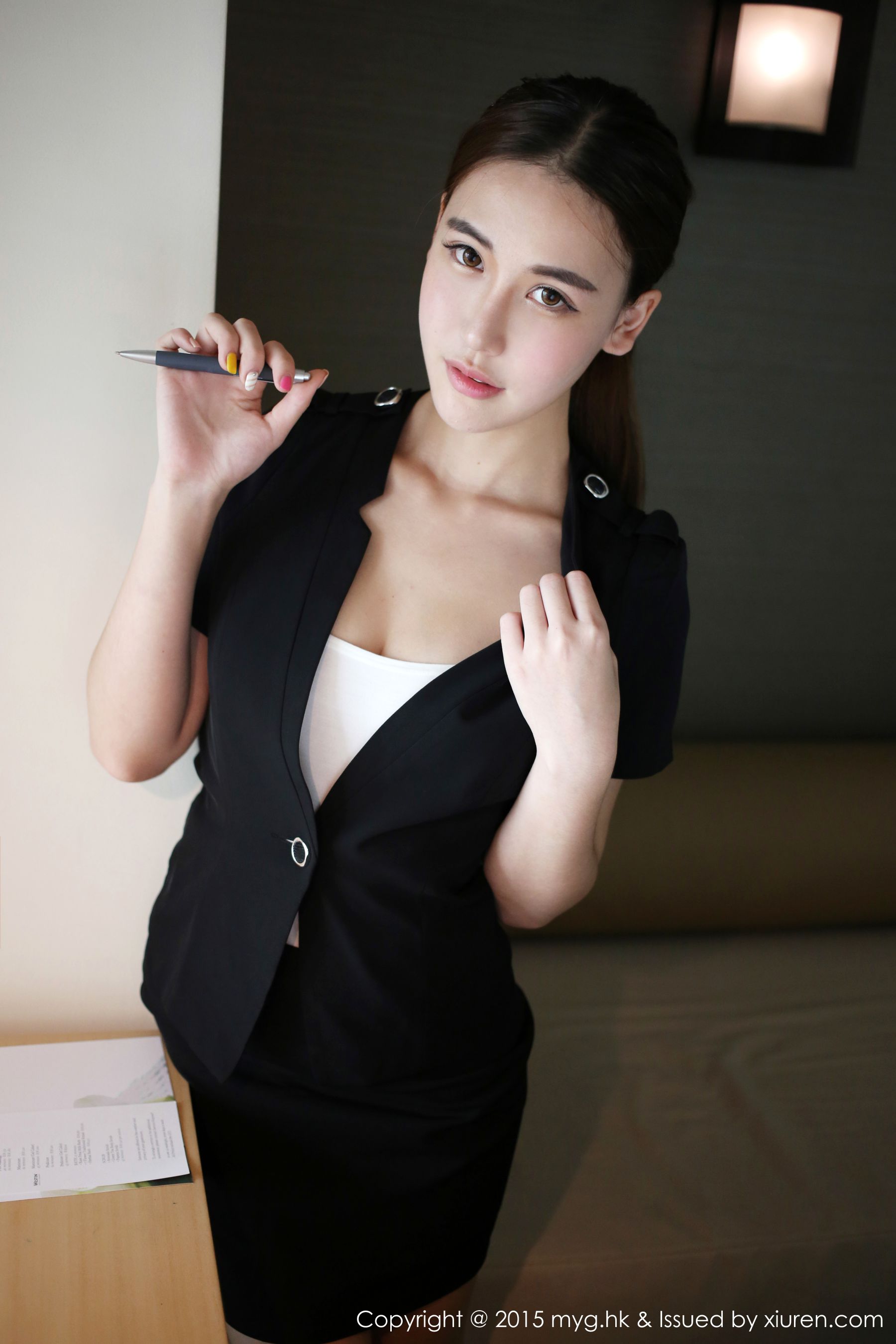 熊吖BOBO《老师制服诱惑》 [美媛馆MyGirl] Vol.161_第5张