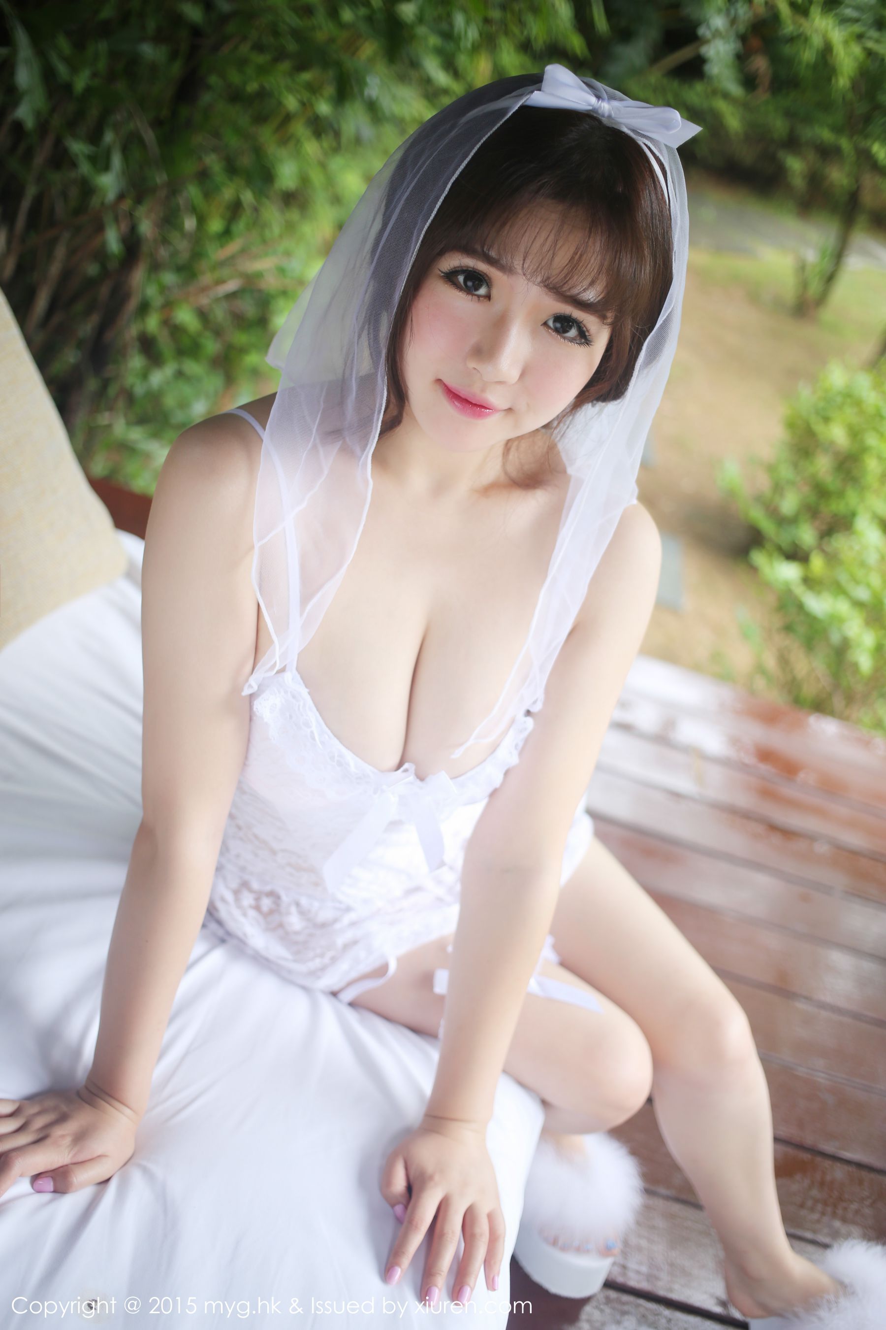 徐cake《白色婚纱系列》 [美媛馆MyGirl] Vol.165_第1张