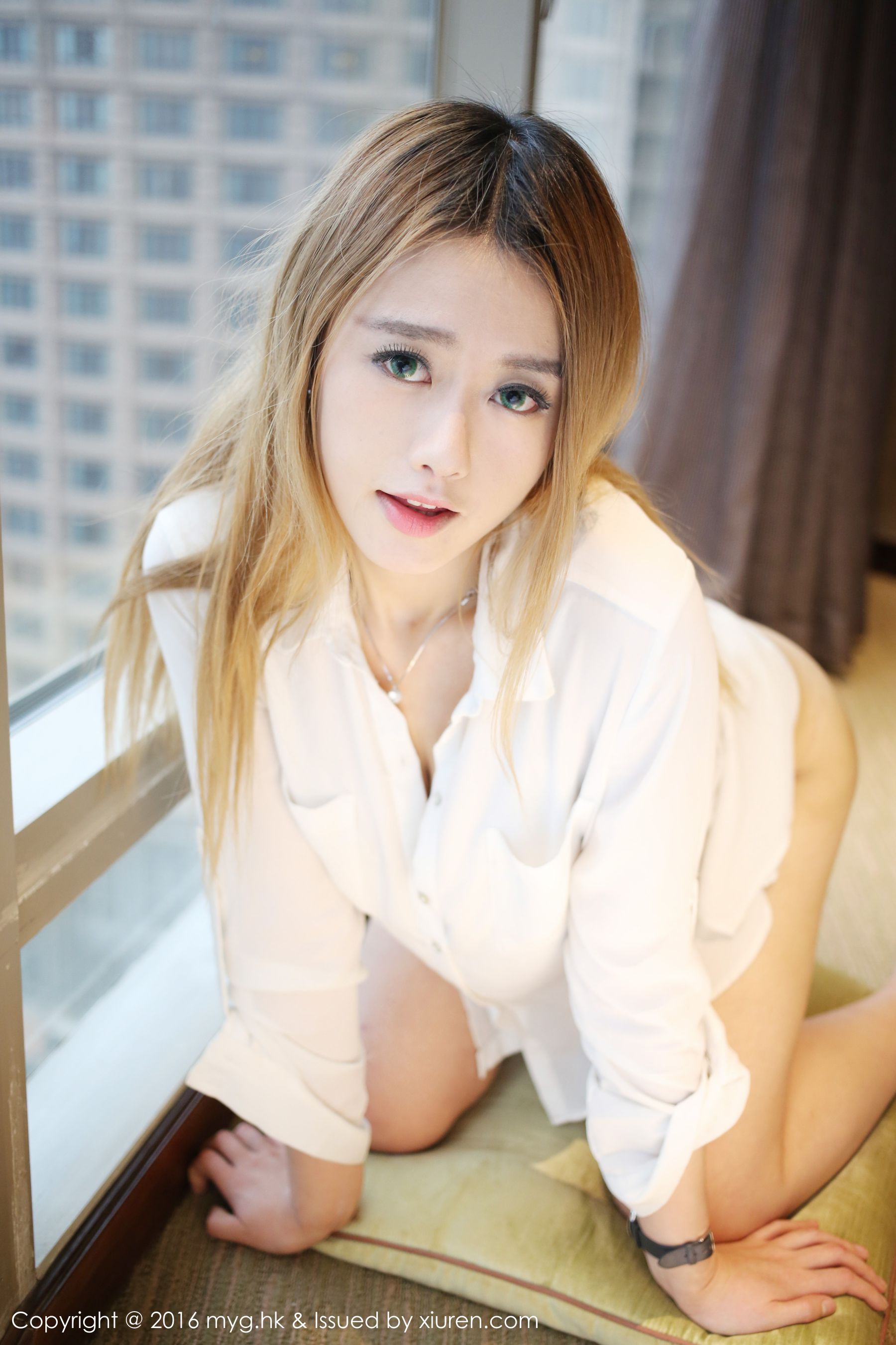 Yuli黄佳丽《白衬衫+内衣诱惑》 [美媛馆MyGirl] Vol.196_第4张