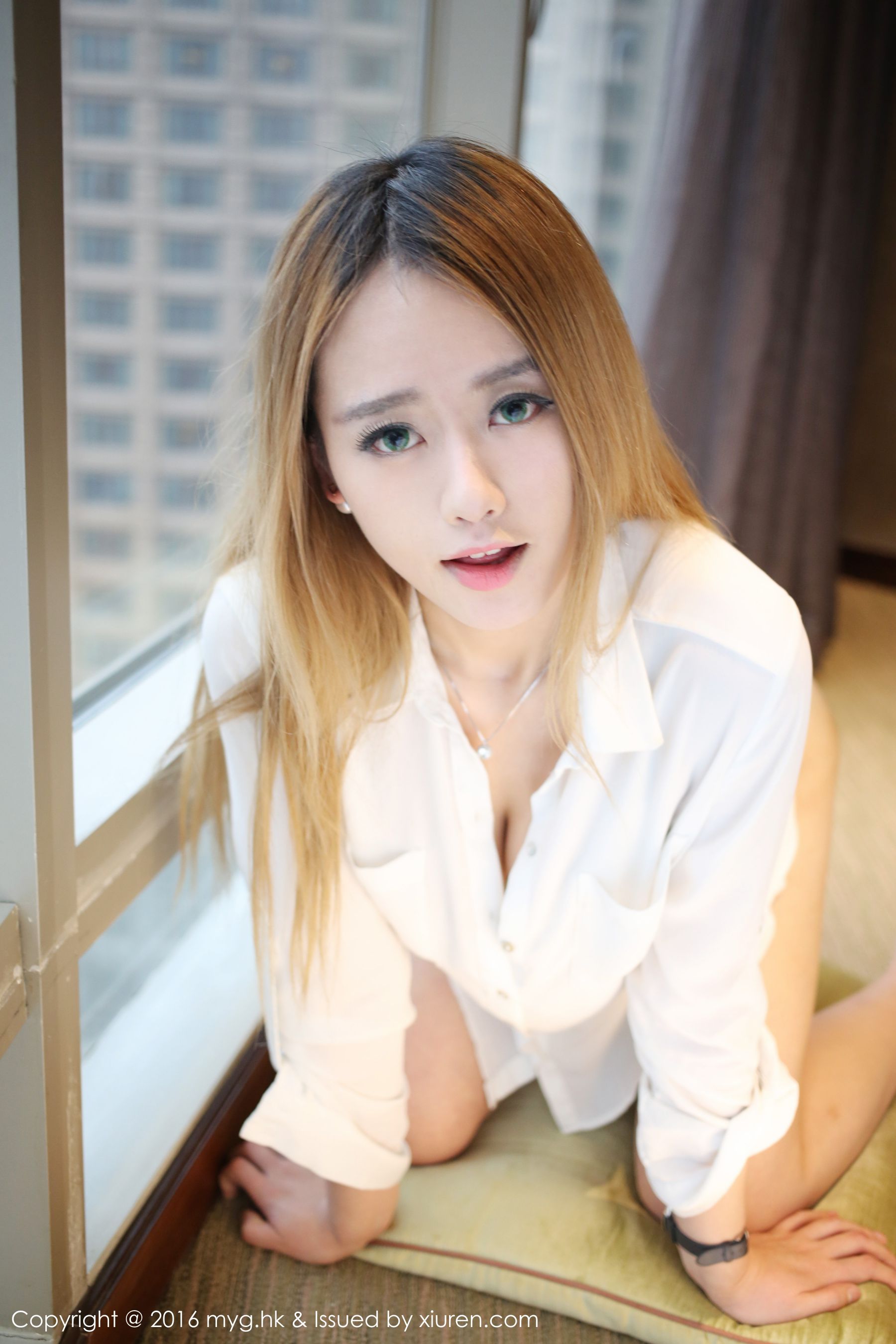 Yuli黄佳丽《白衬衫+内衣诱惑》 [美媛馆MyGirl] Vol.196_第5张
