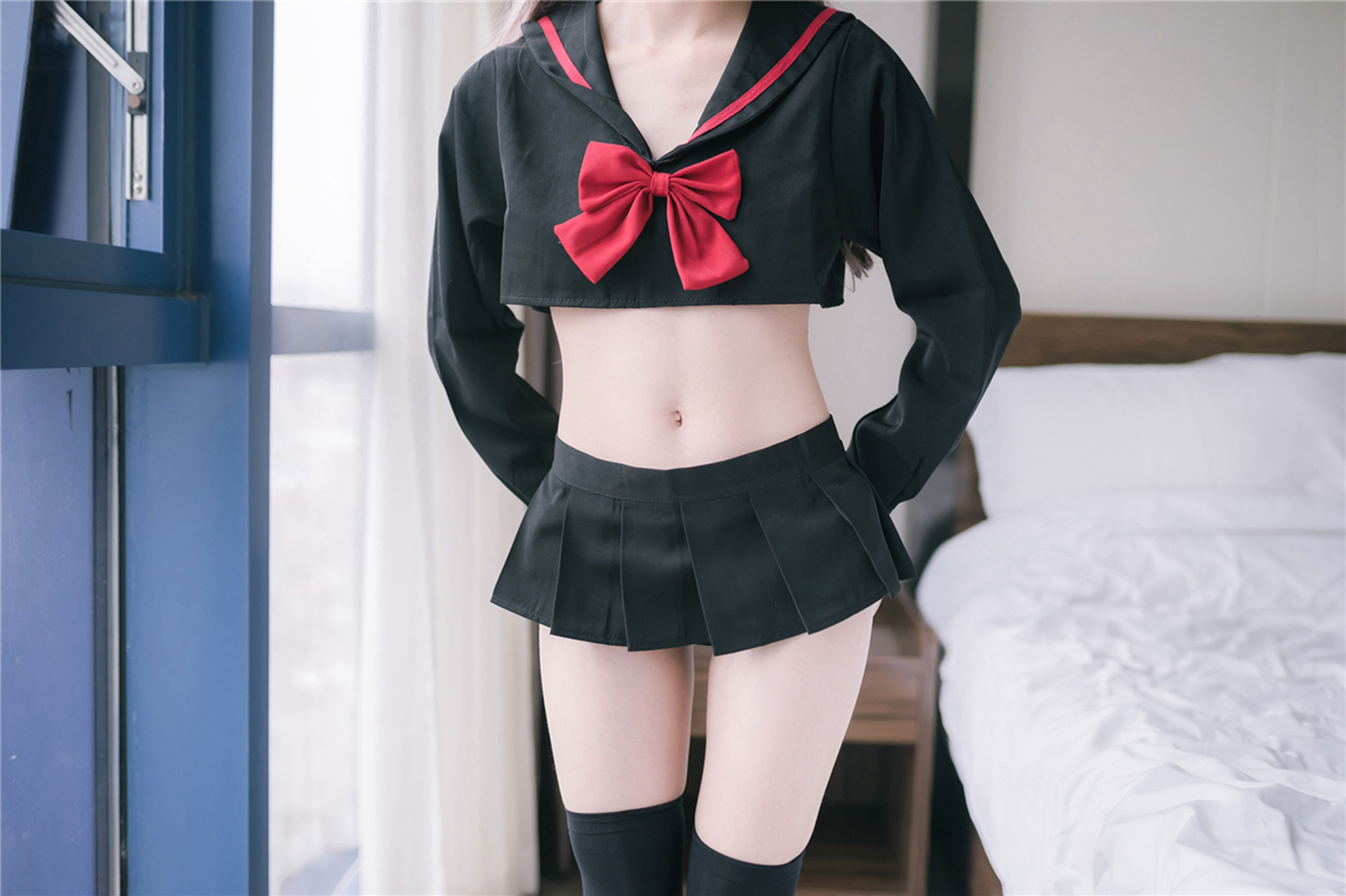 [风之领域] NO.119 超短情趣制服黑丝长腿_第4张