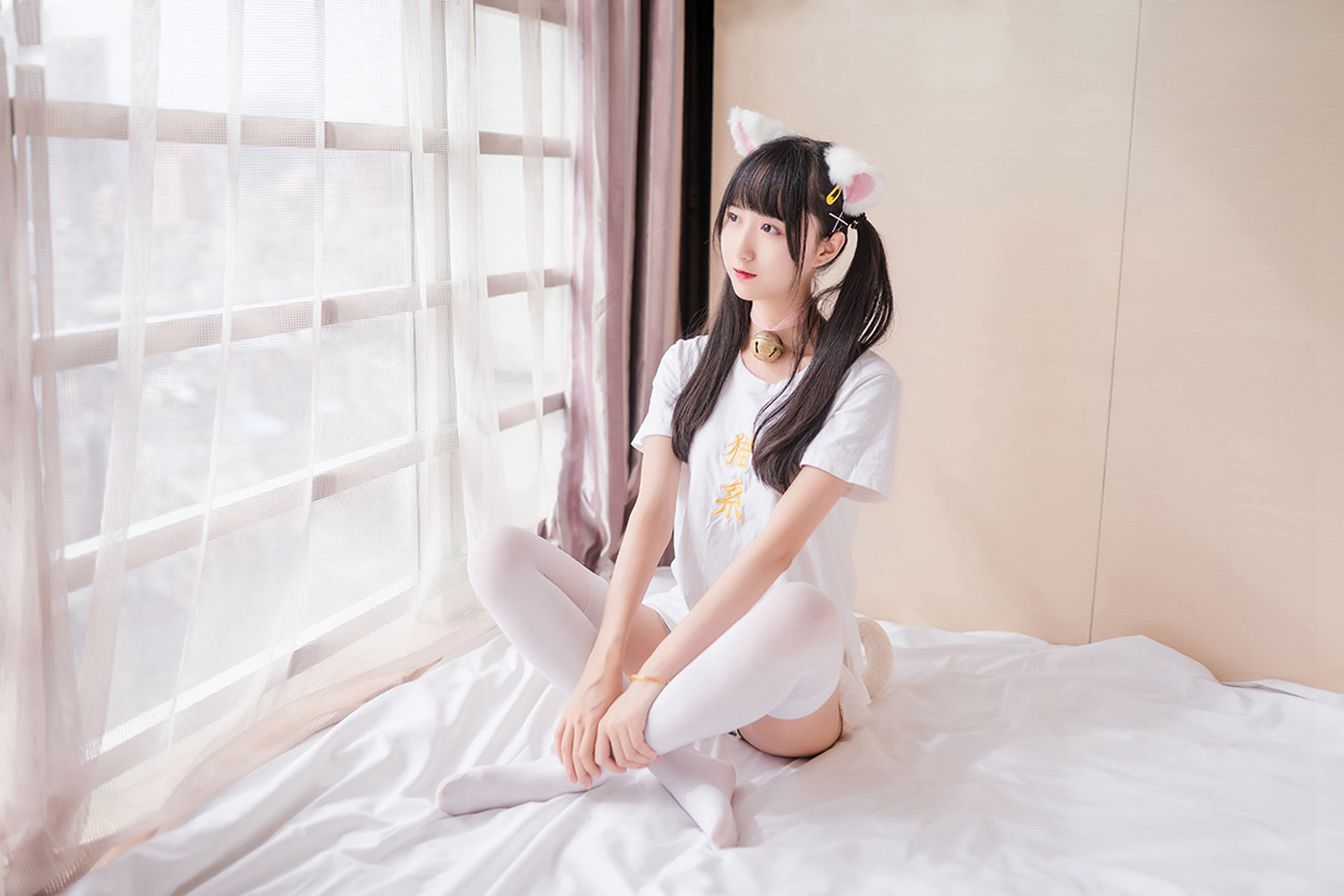 [风之领域] NO.129 猫系白丝少女_第2张