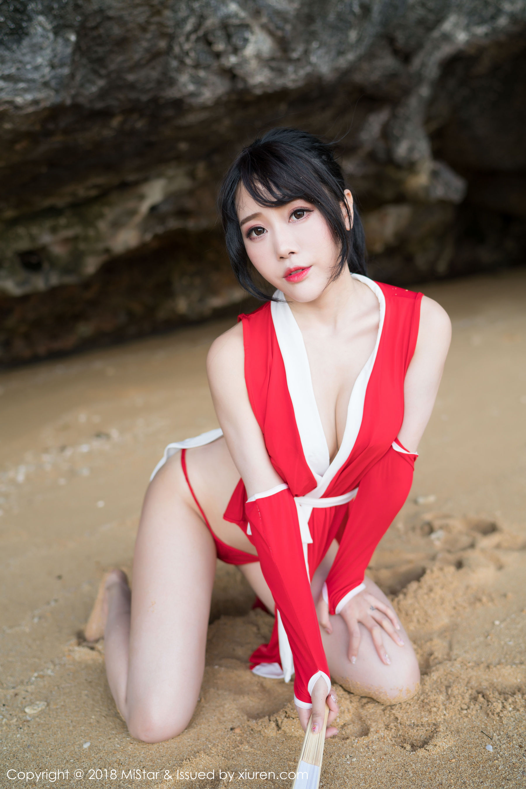 兜豆靓Youlina《外拍COS不知火舞与DVA》 [魅妍社MiStar] VOL.215_第1张