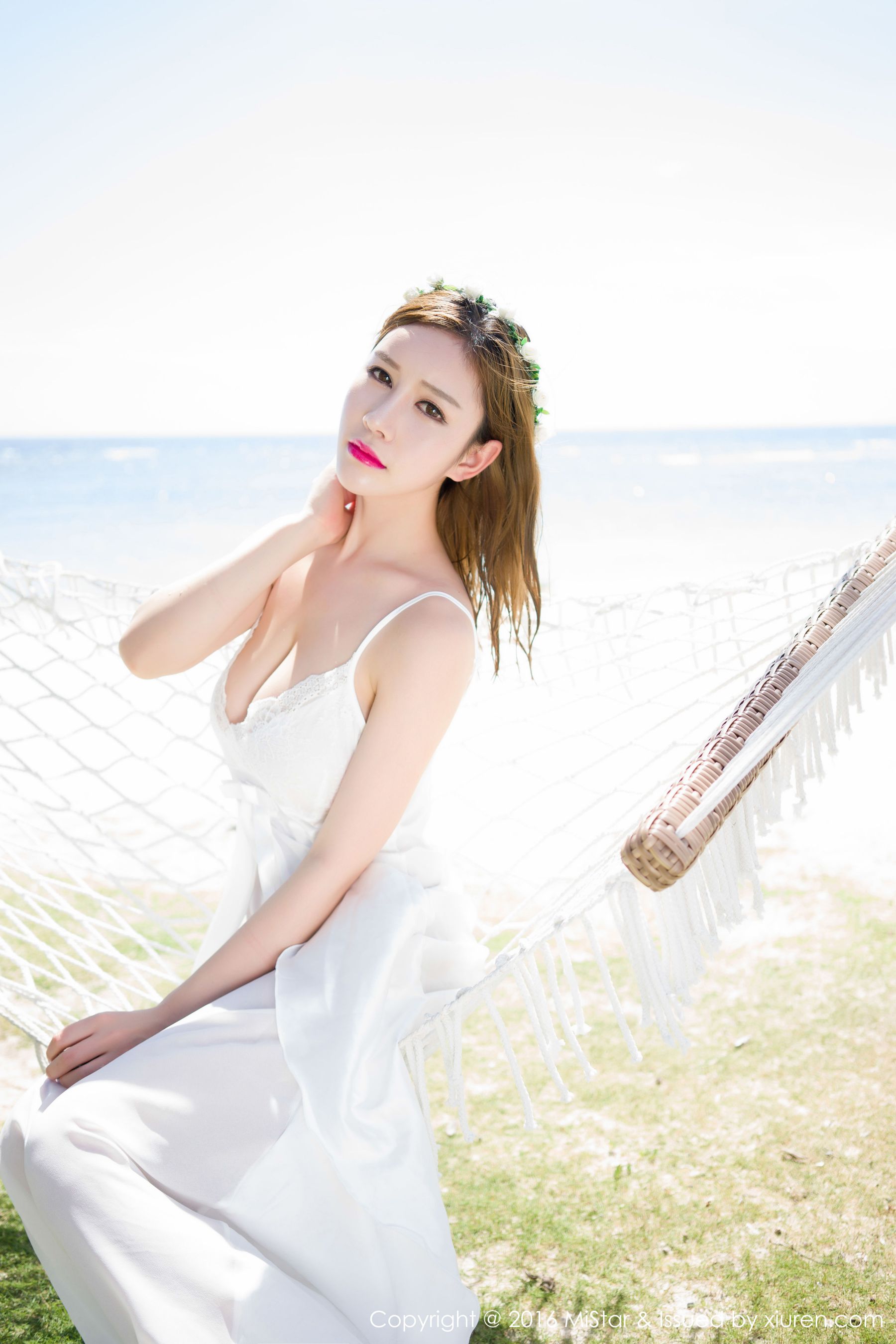 于姬Una《海滩长裙+死库水》 [魅妍社MiStar] Vol.056_第2张