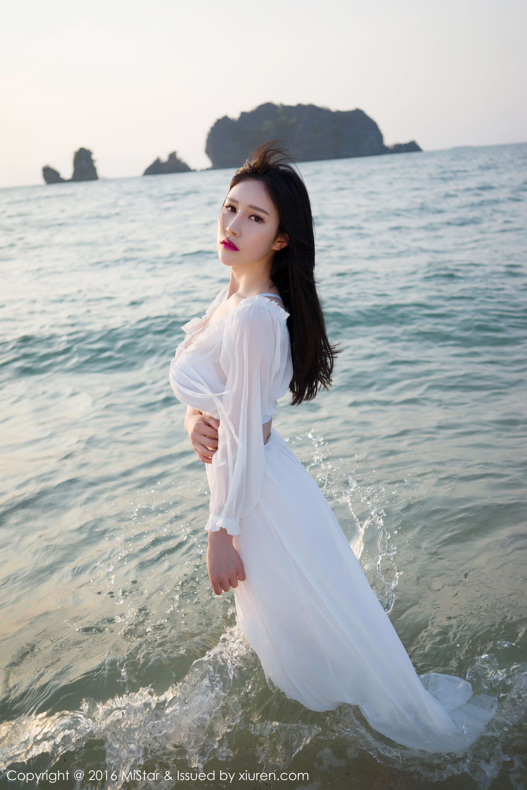 于姬Una《兰卡威旅拍》海滩长裙+泳装 [魅妍社MiStar] Vol.106_第4张